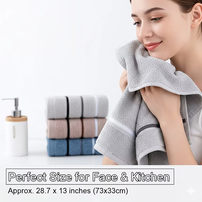 1 Pack Premium Soft Absorbent  - Home Textiles Face Towel 评论和价格