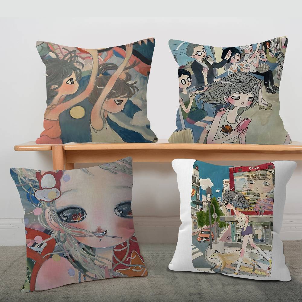 A-Aya Takano Cushion Cover Car - Aya Home Textiles 评论和价格