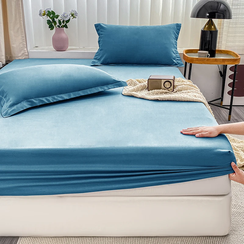 Double Bed Sheets Couple Elast - Bed Sheet Microfiber 评论和价格