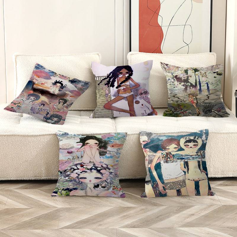 A-Aya Takano Cushion Cover Car - Aya Home Textiles 评论和价格