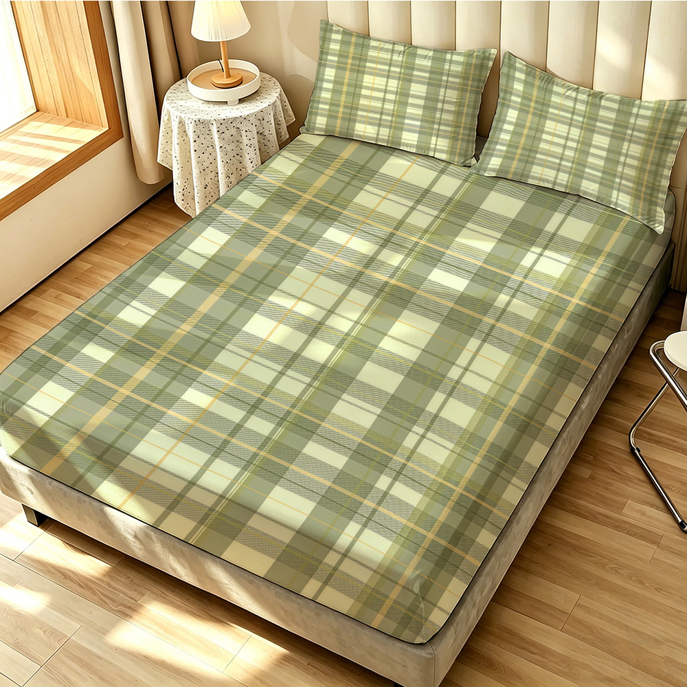 90G 3-Piece Bedding Set 1 Fitt - Bed Sheet Microfiber 评论和价格