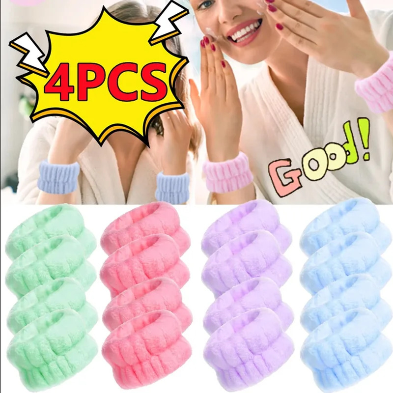 1/4PCS Reusable Wrist Washing  - Home Textiles Face Towel 评论和价格