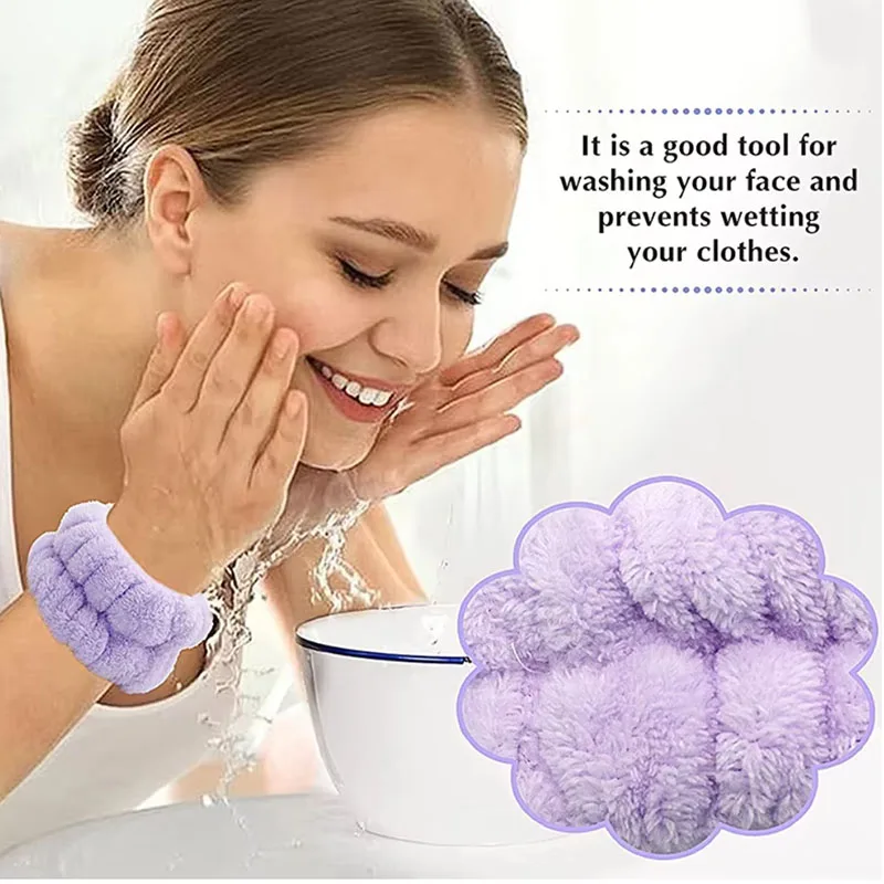 1/2Pcs Wrist Washband Microfib - Home Textiles Face Towel 评论和价格