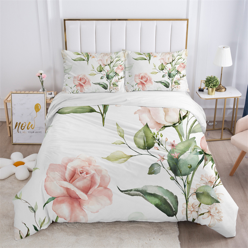 Rustic Flower White Bedding Se - Bed Sheet Microfiber 评论和价格