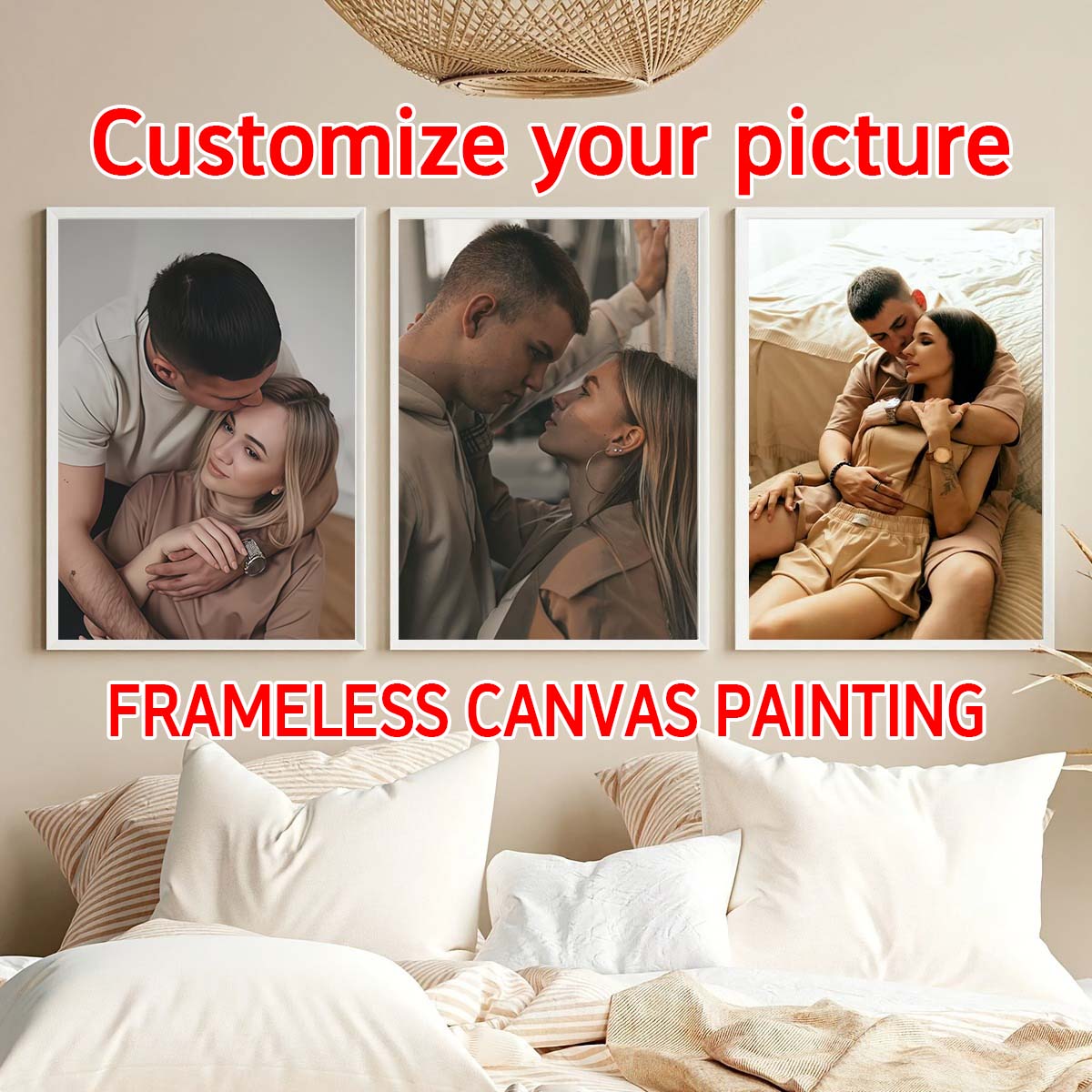 Triptych - 2D custom photo woo - Textiles For Home 评论和价格