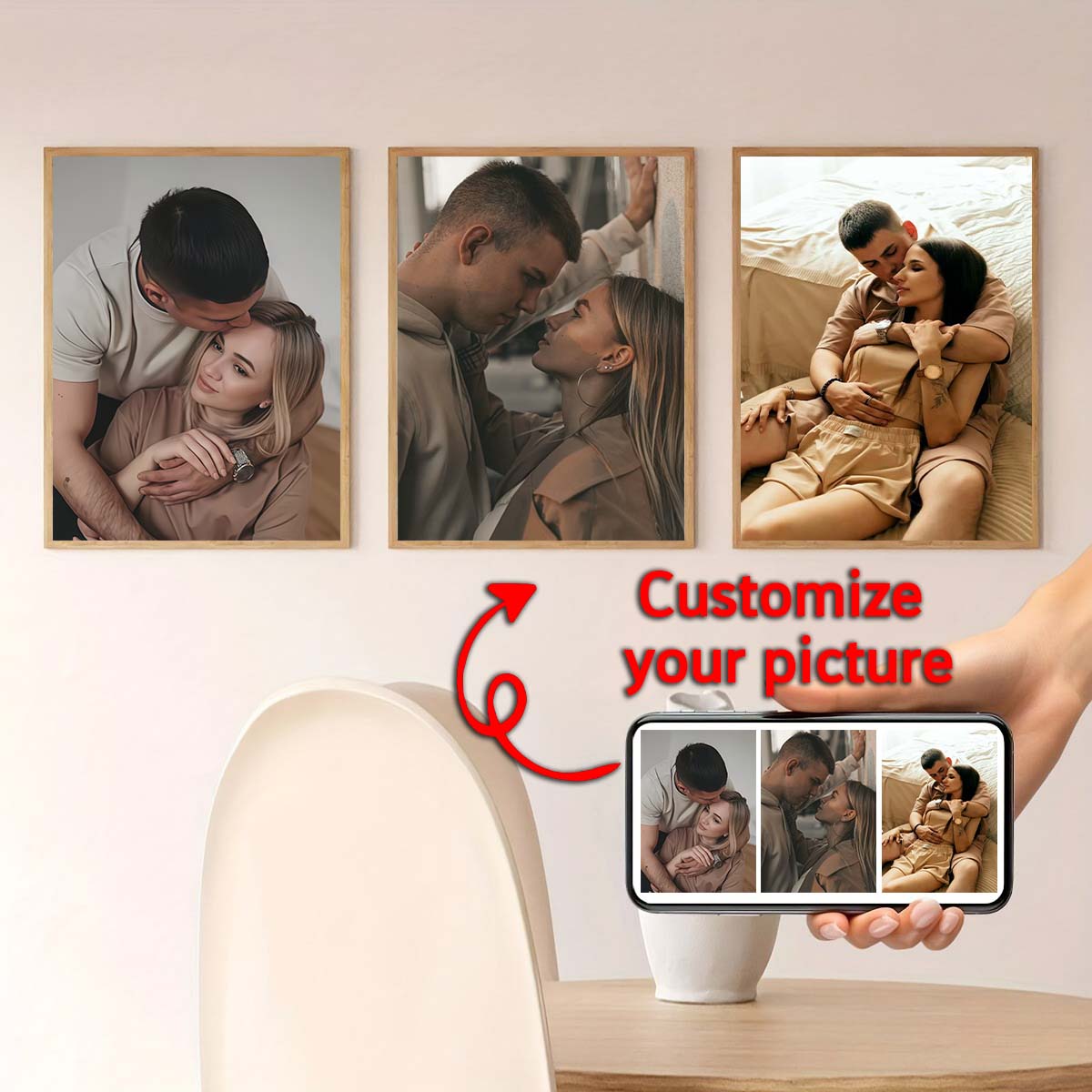 Triptych - 2D custom photo woo - Textiles For Home 评论和价格