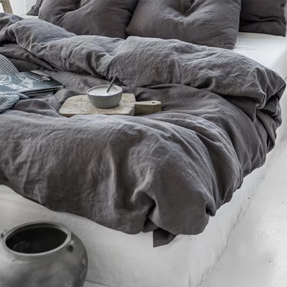 100% Linen Bed Duvet Cover Sto - Quality Home Textiles 评论和价格
