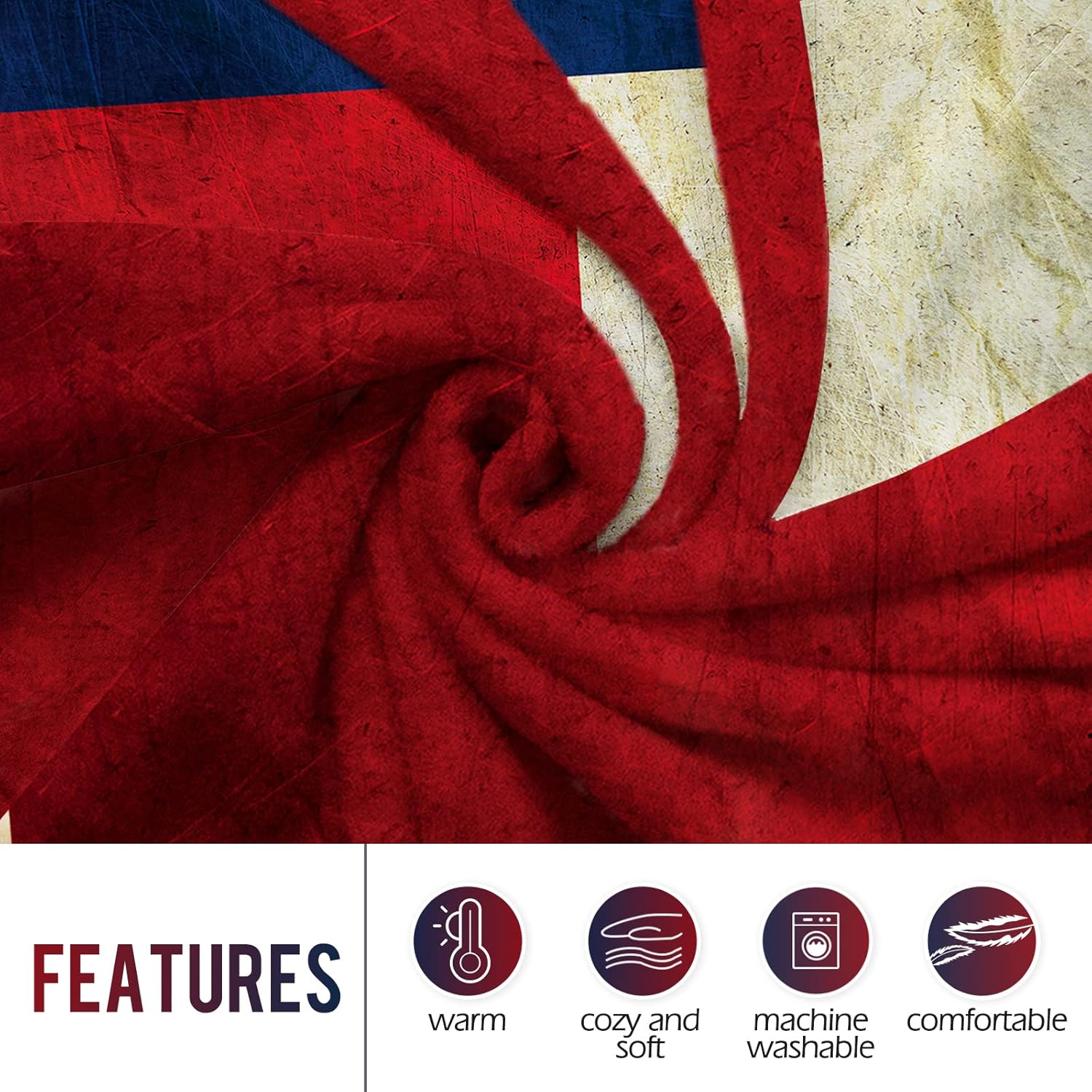 Levens Texas Flag Throw Blanke - Home Of Textiles 评论和价格