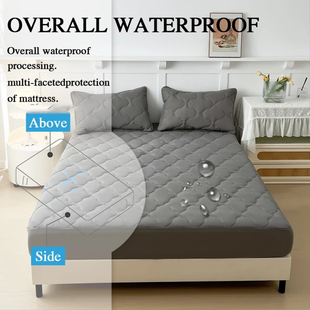 Learned- Waterproof Fitted Bed - Bed Sheet Microfiber 评论和价格