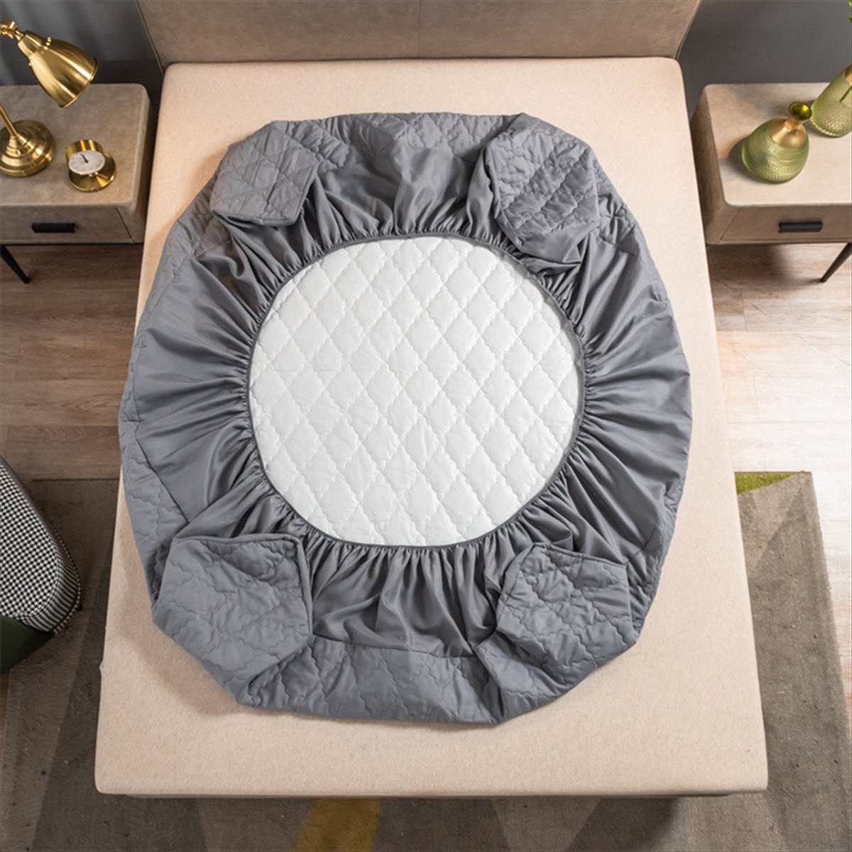 Learned- Waterproof Fitted Bed - Bed Sheet Microfiber 评论和价格