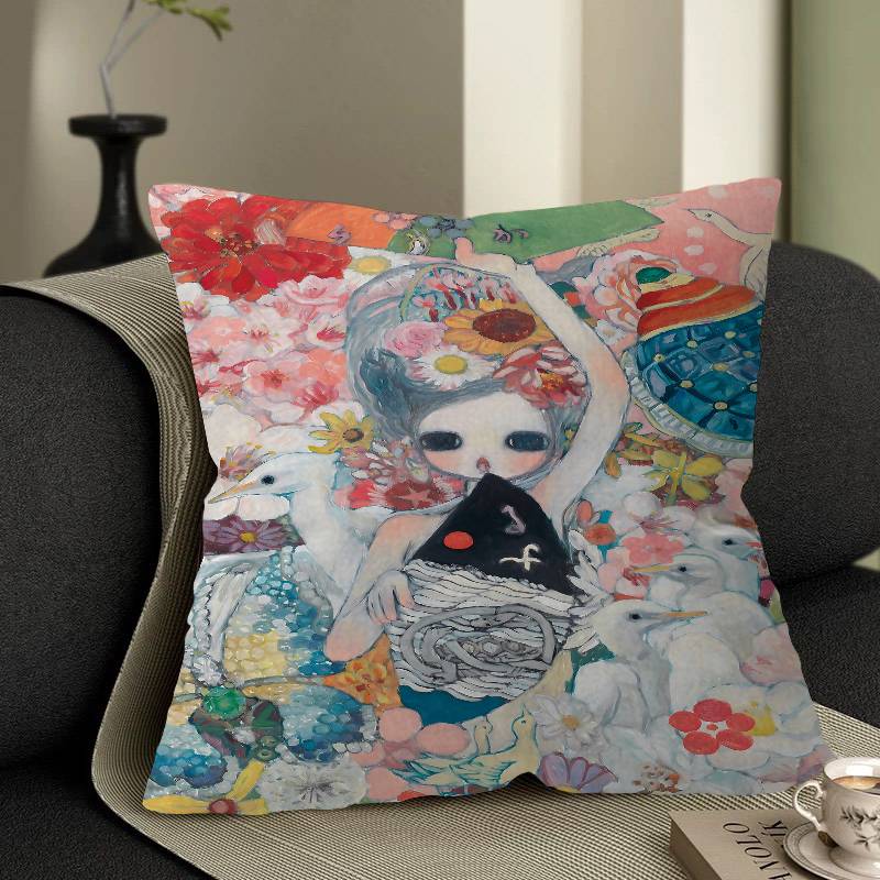 Aya Takano Cartoon pillow cove - Aya Home Textiles 评论和价格
