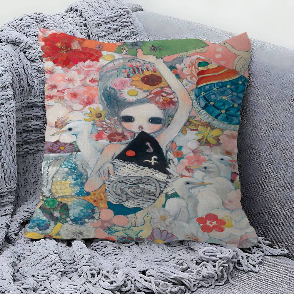 Aya Takano Cartoon pillow cove - Aya Home Textiles 评论和价格