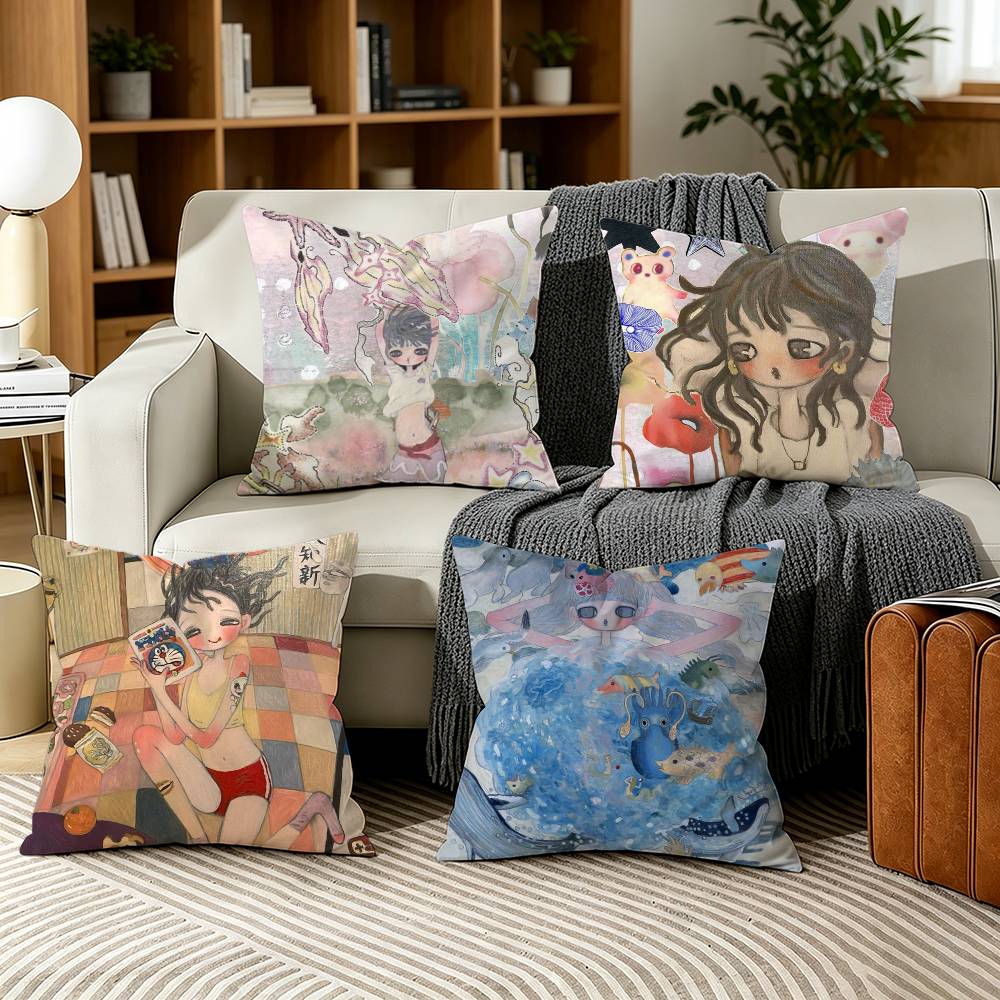 A-Aya T-Takano Art Pillow Case - Aya Home Textiles 评论和价格