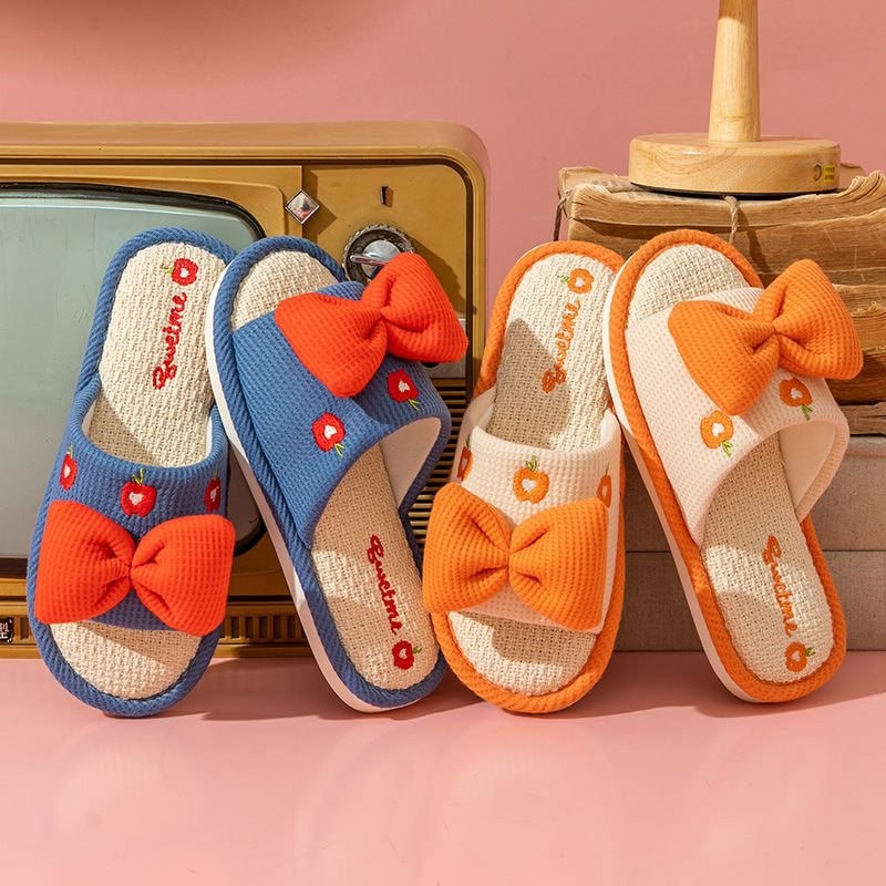 Comfort Linen Slippers for Cou - Textiles For Home 评论和价格