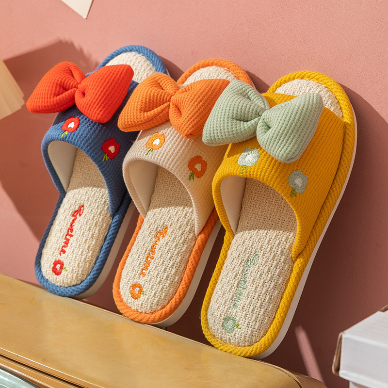 Comfort Linen Slippers for Cou - Textiles For Home 评论和价格
