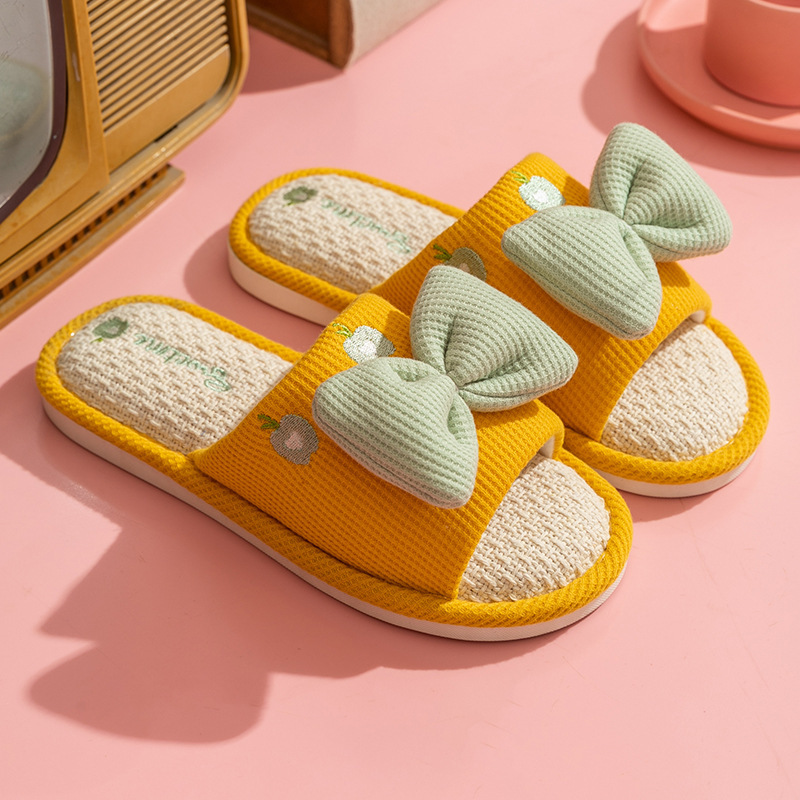 Comfort Linen Slippers for Cou - Textiles For Home 评论和价格