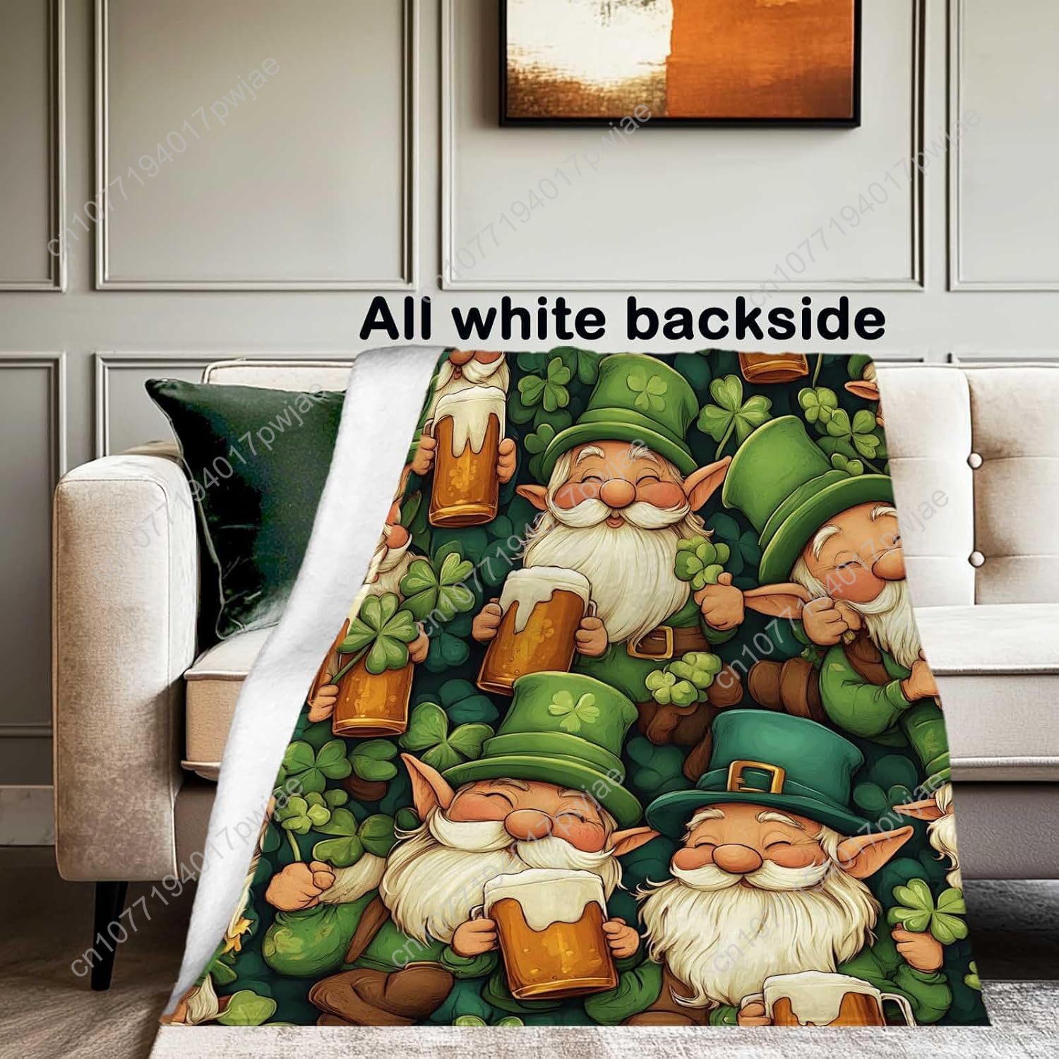 St. Patrick’s Day Gnome Throw  - Home Of Textiles 评论和价格