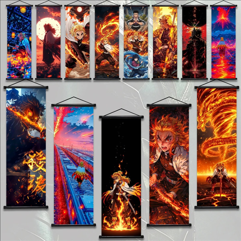 Demon Slayer Kyojuro Rengoku H - Textiles For Home 评论和价格