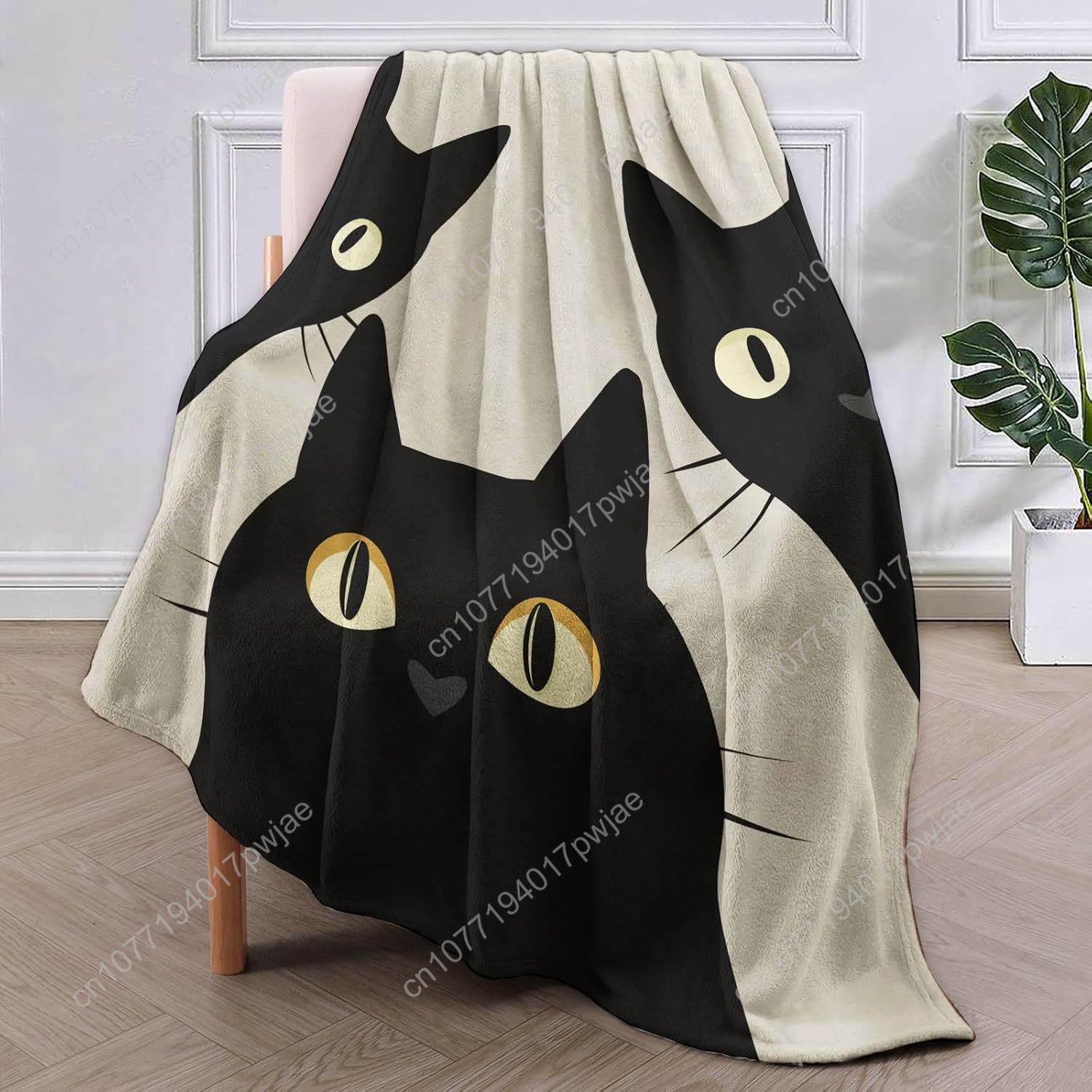 Funny Cat Blanket Gifts for Wo - Home Of Textiles 评论和价格