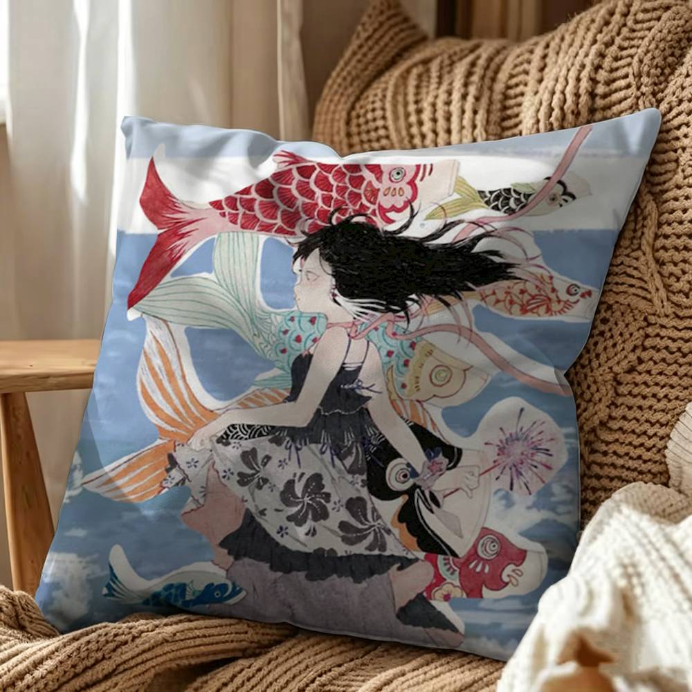Aya Takano Art Double-Sided Pr - Aya Home Textiles 评论和价格