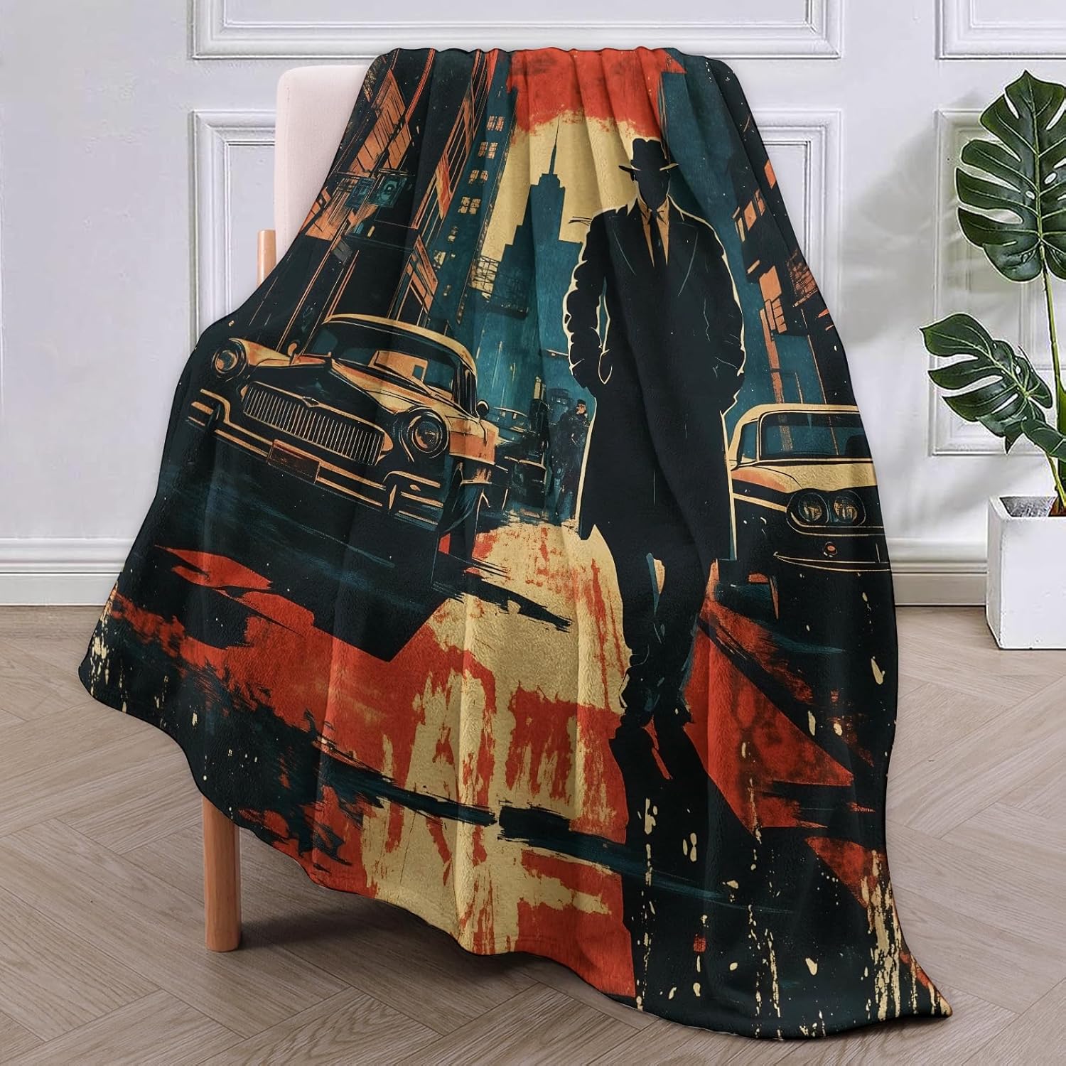 Noir Detective Blanket Gifts f - Home Of Textiles 评论和价格