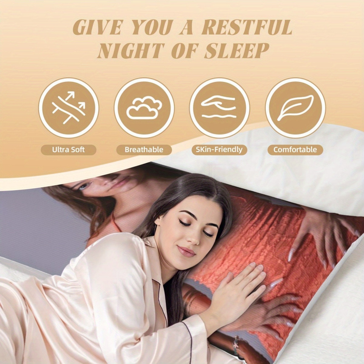 1 Custom Photo Body Pillowcase - Textiles For Home 评论和价格